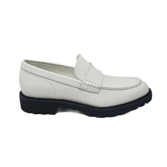Calvin Klein Fletcher Leather Loafer White 7.5 NEW - Picture 4 of 11